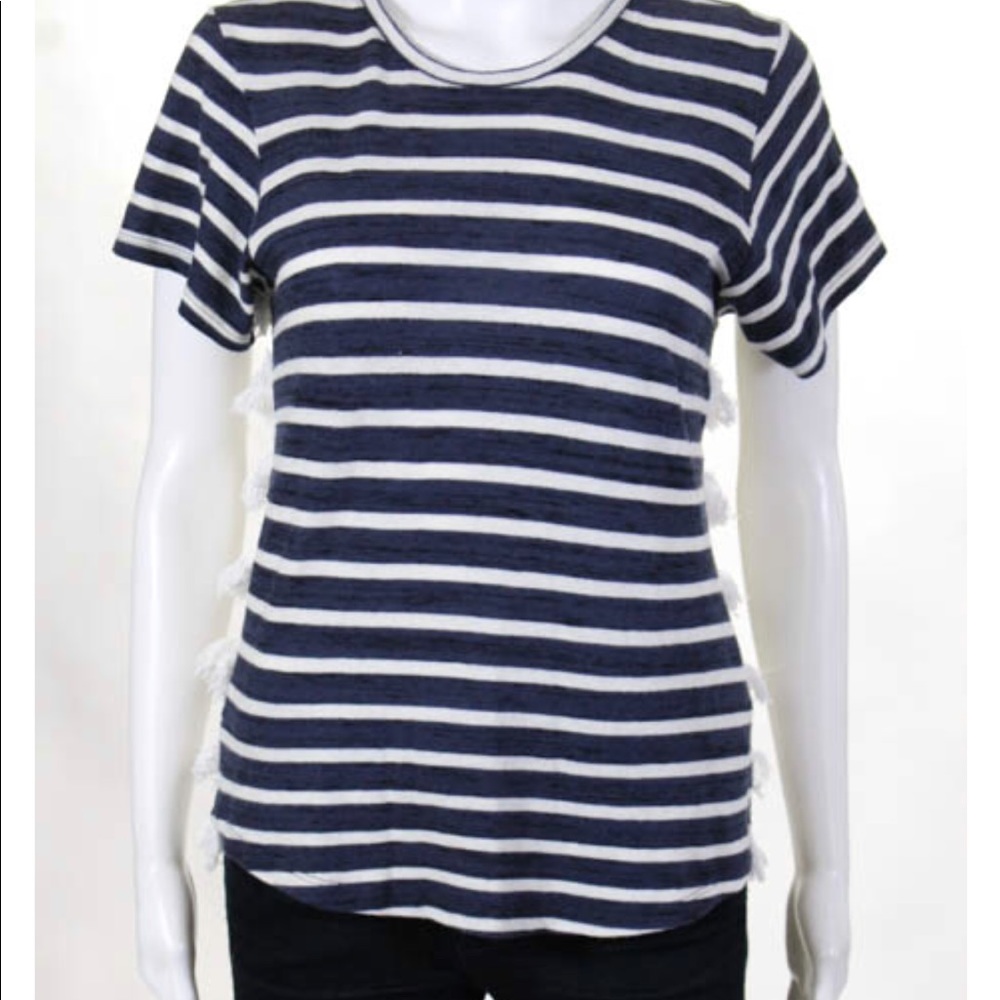 Sea New York striped fringe tee M Intermix